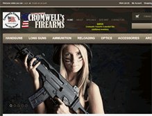 Tablet Screenshot of cromwellsfirearms.com
